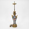 Bronze Mounted 19th C. Chinese Export Table Lamp