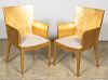 Set, Four Style of Karl Springer Gilt Arm Chairs