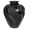 Oaxaca, Large Reticulated Blackware Vase