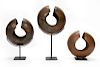3 Mbole Tribe Copper Currency Anklets w/ Stands