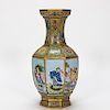 Chinese Famille Rose Eight Immortals Vase
