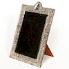 Italian Repousse Sterling Dressing Table Mirror