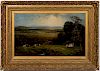 Andrew Melrose 19th C. Oil Landscape with Train