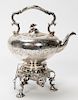 T. & J. Creswick Silverplated Tea Kettle on Stand
