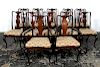 Set of 12 Queen Anne Style Dining Chairs, C. 1860