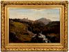 James Elliot "The Valley Below" Oil Painting, 1885