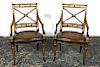 Maitland Smith Style Neoclassical Arm Chairs