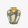 Harriet Joor for Newcomb College Pottery, early vase with stylized buds