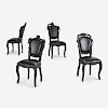 Maarten Baas, Smoke dining chairs, set of four