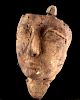 Egyptian Painted Carved Wood Mummy Mask