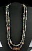 Wearable Roman Glass Double Strand Bead Necklace