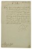 George III (1738-1820) Signed Document
