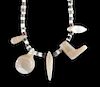 Sumerian Stone & Faience Necklace w/ Bactrian Agates