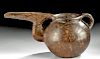 Ancient Amlash Burnished Brownware Beaked Jar
