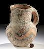 Ancient Central Asian Polychrome Pitcher