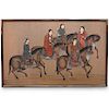 Framed Chinese Painting on Cloth