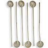 (6 Pc) Sterling Silver Iced Tea Straw Spoons