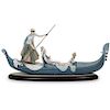 Lladro "In The Gondola" Porcelain Sculpture