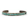 Navajo Zuni Sterling and Turquoise Cuff