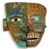 Mayan "Life and Death" Clay Mask