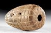 Rare Inca Pottery Corn-Shaped Whistle / Ocarina