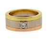 Cartier Trinity 18K Tri Color Gold Diamond Band Ring