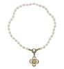Barbara Bixby 18K Gold Silver Diamond Pearl Flower Necklace 