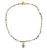 Reinstein Ross 22K Gold Gemstone Bead Pendant Necklace