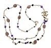 Chanel Multi Color Stone Costume Necklace