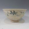 CHINESE ANTIQUE BLUE WHITE BOWL - MING DYNASTY