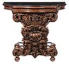 Baroque Style Marble-Top Pier Table