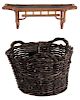 Lacquered Bamboo Shelf, Woven