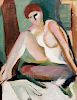 Arthur Beecher Carles (American, 1882-1952)  Seated Nude