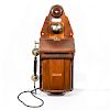 JYDSK 19TH CENTURY WALL MOUNTED CRANK TELEPHONE