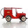 CLASSIC TONKA JEEP FIRE TRUCK WITH HOSE AND LADDER