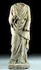 Stunning 17th C. Neoclassical Marble Statue of Hades