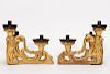 Pair, Italian Giltwood & Gesso Candle Holders