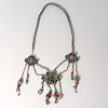 Sino-Tibetan enamel, coral, turquoise necklace