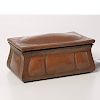 Roycroft style hammered copper box