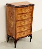 Louis XV style marquetry inlaid lingerie chest