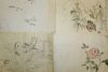 Group of Chinese Ink and Watercolor Paintings on Paper.
