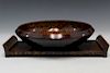 Japanese lacquer bowl and tray.