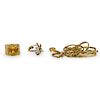 (3 Pc) Misc. Lot Of 14k Gold Jewelry