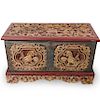 Antique Chinese Hand Carved Wooden Chest