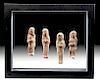 Egyptian 22nd Dynasty Pottery Ushabti Figures (4)