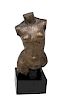 Large Bronze Nude Woman Torso