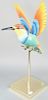 Sergio Bustamante, large paper mache hummingbird, signed Sergio Bustamante. ht. 31 1/2 in.
