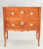 Louis XV commode, with grey marble top, 18th century, (marble probably replaced), height 33 in., top 26 x 40in.