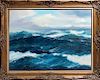 Bennett Bradbury "Kai Kane" Seascape Oil on Canvas