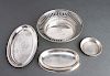 Sterling Silver Wine Coaster & Small Trays Group 4